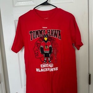 Reebok Red Tommy Hawk Graphic Tee